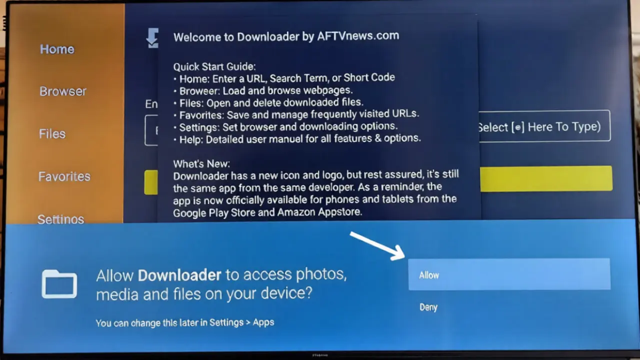 Aller dans les paramètres Android TV
