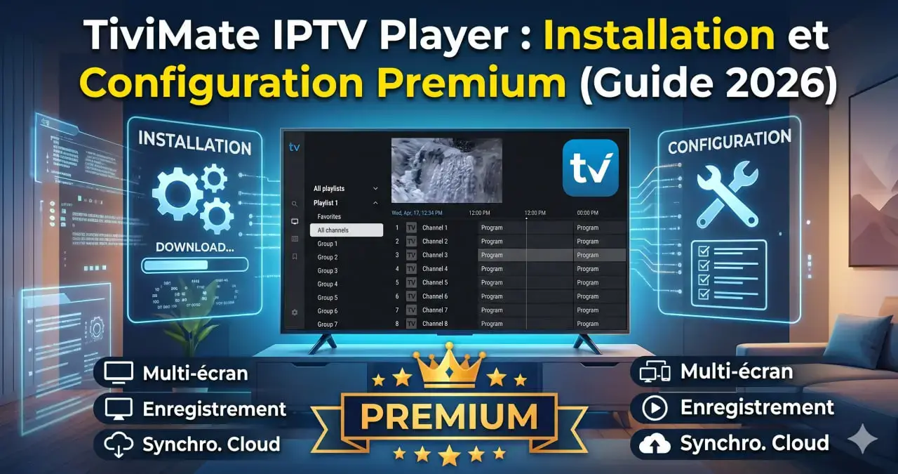 TiviMate IPTV Player : Installation, Configuration et Réglages 2026