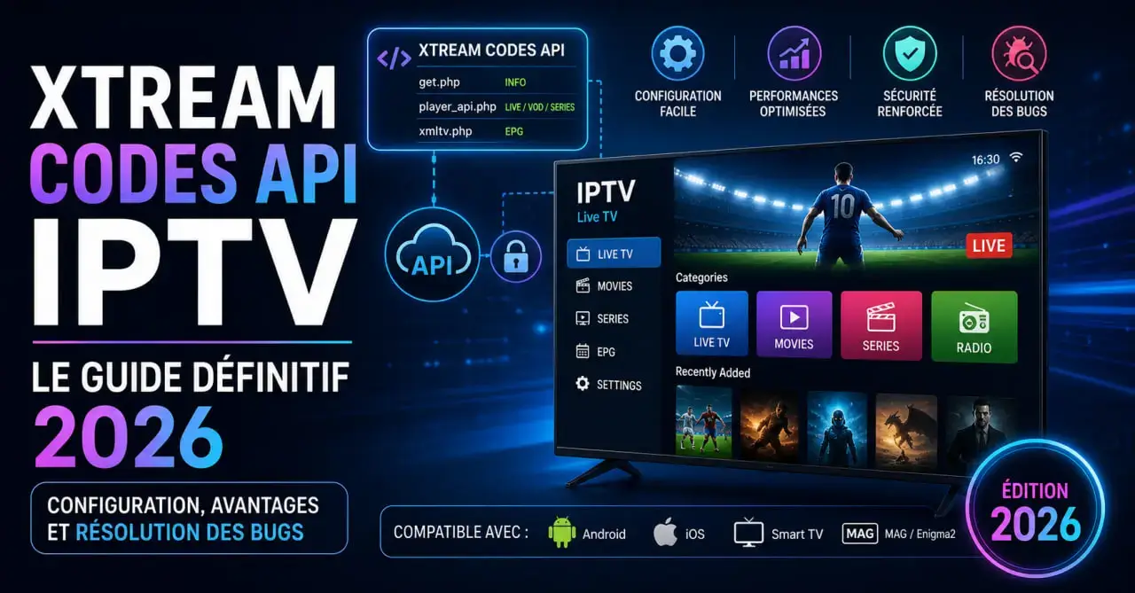 Xtream Codes API IPTV : Guide Complet de Configuration en 2026