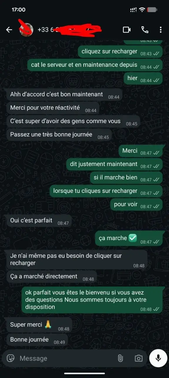 Avis abonnement IPTV WhatsApp 2