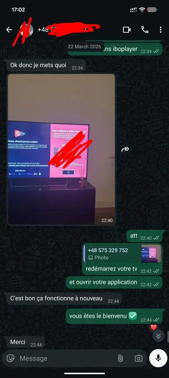 Avis abonnement IPTV WhatsApp 7