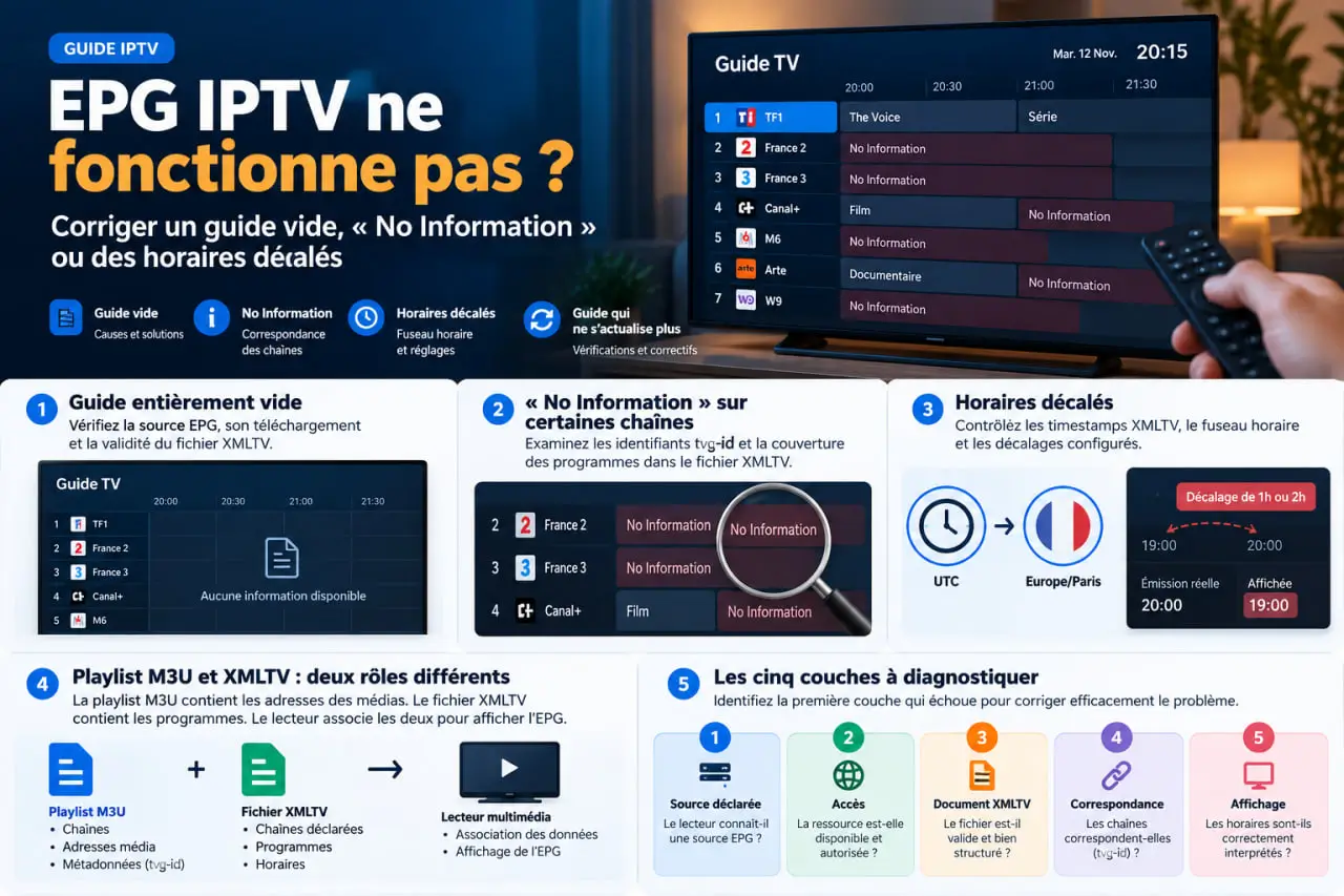 Guide IPTV _ résoudre les problèmes d’EPG-1