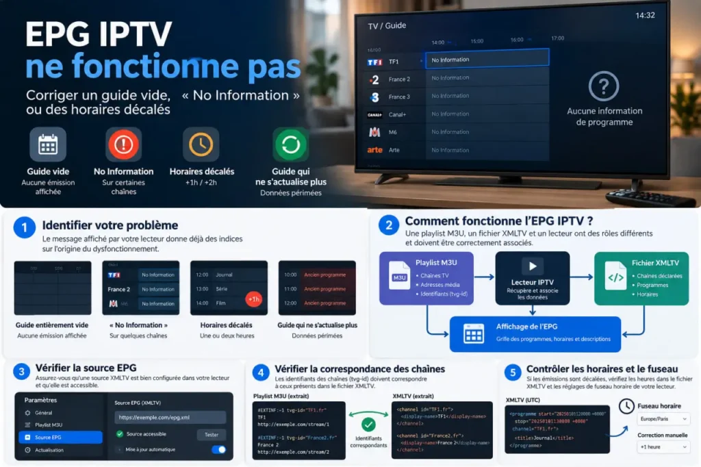 Guide pratique pour résoudre les problèmes EPG IPTV-2